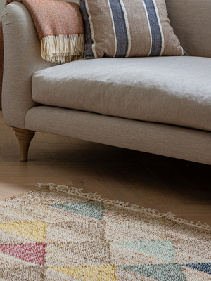 Aleyna Hand-woven Jute Cotton Kilim Rug - Multi