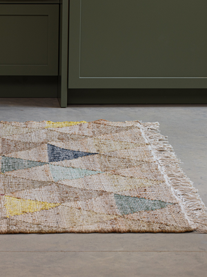 Aleyna Hand-woven Jute Cotton Kilim Rug - Multi
