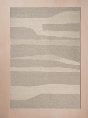 Dania Abstract Hand-tufted Wool Rug - Brown