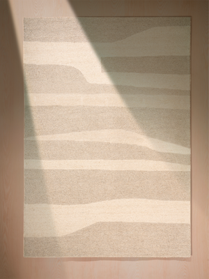 Dania Abstract Hand-tufted Wool Rug - Brown