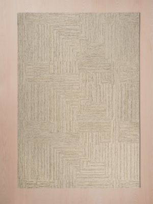 Eloise Hand-tufted Wool Geometric Rug - Beige