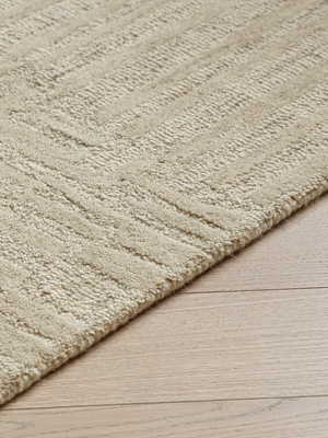 Eloise Hand-tufted Wool Geometric Rug - Beige