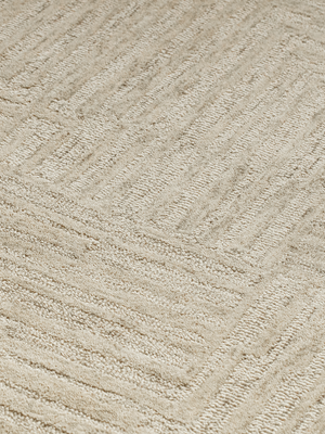 Eloise Hand-tufted Wool Geometric Rug - Beige
