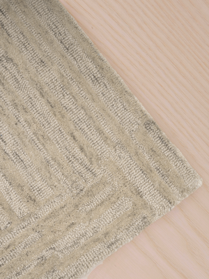 Eloise Hand-tufted Wool Geometric Rug - Beige