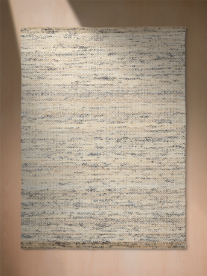 Calla Hand-woven Wool Jute Geometric Rug - Beige