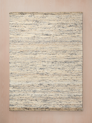 Calla Hand-woven Wool Jute Geometric Rug - Beige