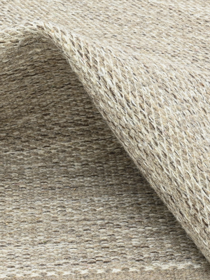 Elodie Hand-woven Wool Rug - Beige