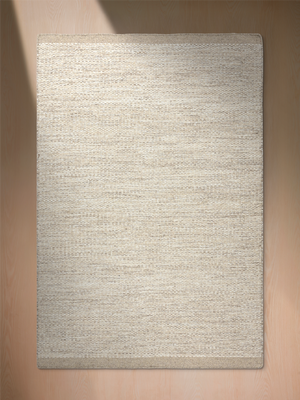 Elodie Hand-woven Wool Rug - Beige