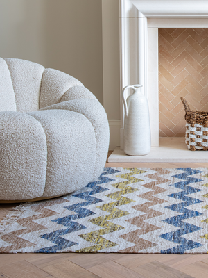 Solvi Hand-woven Wool Kilim Rug - Multi