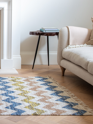 Solvi Hand-woven Wool Kilim Rug - Multi