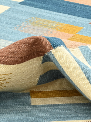 Marlo Hand-woven Wool Kilim Rug - Multi