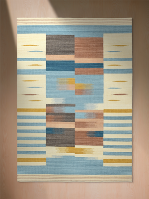 Marlo Hand-woven Wool Kilim Rug - Multi