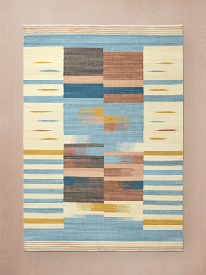 Marlo Hand-woven Wool Kilim Rug - Multi