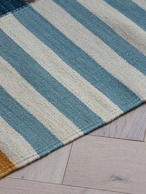 Marlo Hand-woven Wool Kilim Rug - Multi