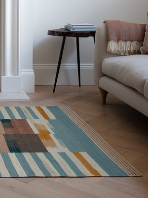 Marlo Hand-woven Wool Kilim Rug - Multi