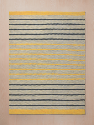 Soleil Hand-woven PET Striped Rug - Multi