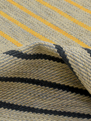 Soleil Hand-woven PET Striped Rug - Multi