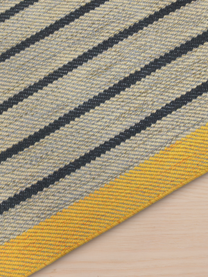 Soleil Hand-woven PET Striped Rug - Multi