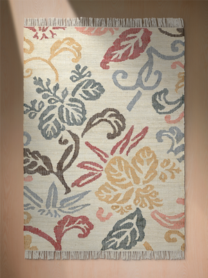 Fiore Hand-woven Jute Kilim Rug - Multi