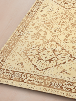 Uzma Hand-knotted Wool Persian Rug - Beige