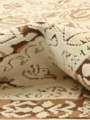 Uzma Hand-knotted Wool Persian Rug - Beige