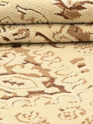 Uzma Hand-knotted Wool Persian Rug - Beige