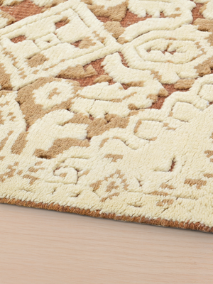 Uzma Hand-knotted Wool Persian Rug - Beige