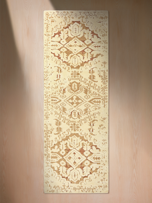 Uzma Hand-knotted Wool Persian Rug - Beige
