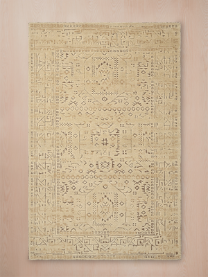 Srija Hand-knotted Wool Persian Rug - Beige