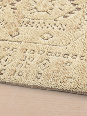 Srija Hand-knotted Wool Persian Rug - Beige