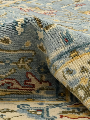 Gulzar Hand-knotted Wool Persian Rug - Blue