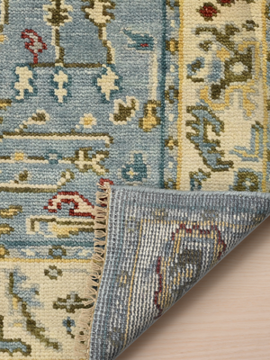 Gulzar Hand-knotted Wool Persian Rug - Blue