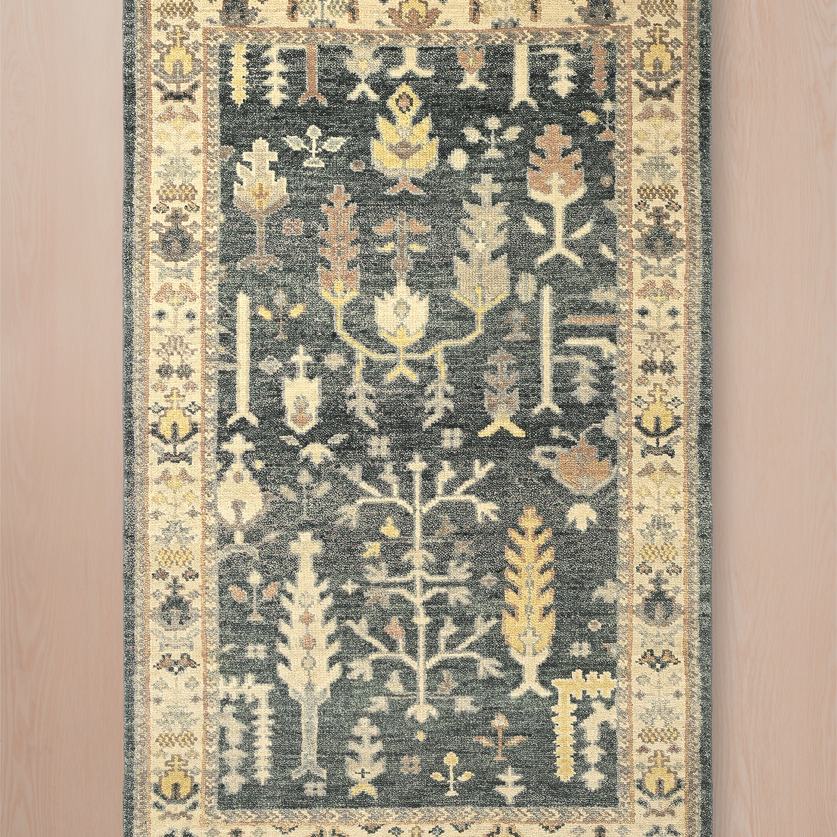 Midnight Garden Hand-knotted Wool Rug – FABLEROOM