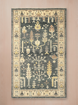 Midnight Garden Hand-knotted Wool Rug