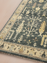 Midnight Garden Hand-knotted Wool Rug