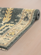 Midnight Garden Hand-knotted Wool Rug