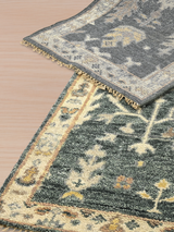 Midnight Garden Hand-knotted Wool Rug