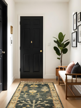 Midnight Garden Hand-knotted Wool Rug