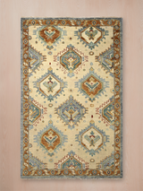 Amber Oasis Hand-knotted Wool Rug