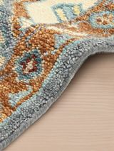 Amber Oasis Hand-knotted Wool Rug