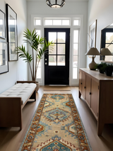 Amber Oasis Hand-knotted Wool Rug