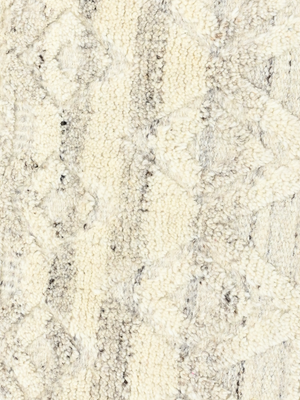 Numa Hand-knotted Wool Geometric Rug - Cream