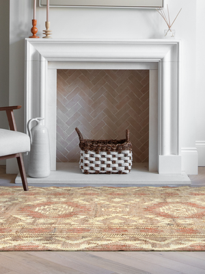 Zaara Hand-woven Jute Kilim Rug - Beige