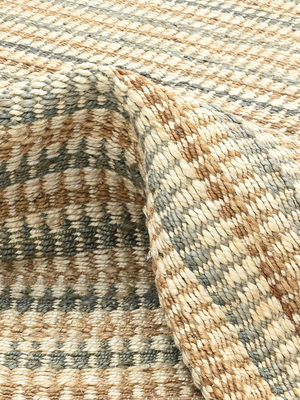 Nadia Hand-woven Jute Striped Rug - Beige