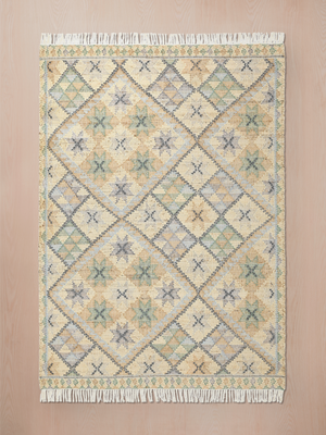 Maris Hand-woven Jute Kilim Rug - Beige