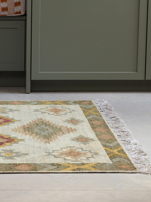 Sol Hand-woven Jute Kilim Rug - Multi