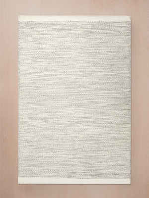 Shaheer Grey Hand-woven Wool Rug - Grey