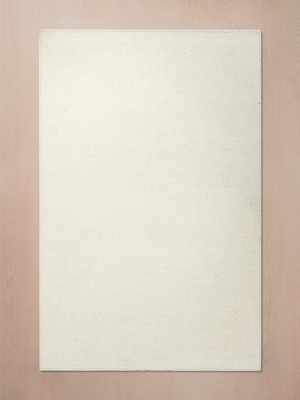 Shaheer Cream Hand-woven Wool Floral Rug - Cream