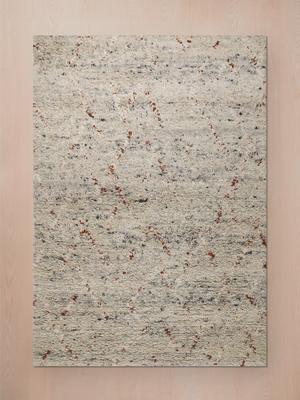 Aayat Hand-knotted Wool Rug - Grey