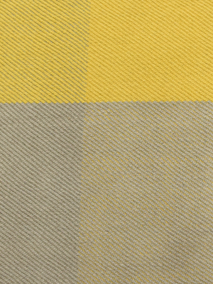 Minha Hand-woven Wool Geometric Rug - Yellow